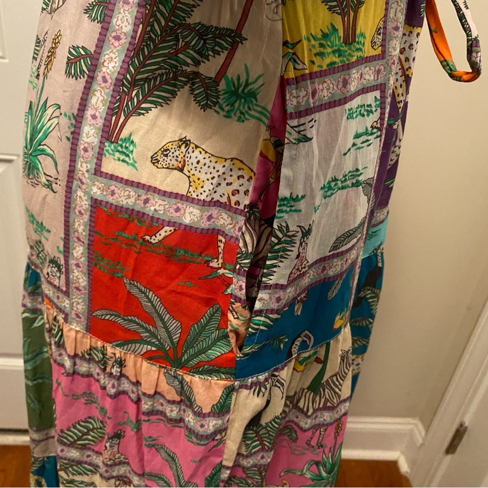 Bohemian Animal Print Midi Dress in Multicolor - Picture 11 of 15